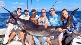 CATCH and FILLET BIG Broadbill Swordfish  258 lber [upl. by Ahsatsana372]