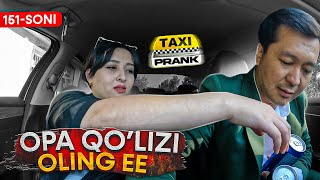 Taksida prank 151soni🚖 Bu opa ozimga prank qildi😡 [upl. by Bridie]