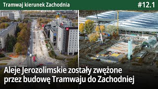 121 Przelot nad całą budową Tramwaju do Warszawy Zachodniej w Październiku 2024 Tram k Zachodnia [upl. by Aire375]