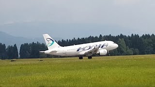 Ljubljana Airport LJLJLJU Plane Spotting  August 2018  INAUGURAL easyJet flight from Berlin [upl. by Aynas]