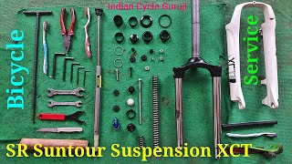 How To Service MTB Suspension  SR Suntour Fork XCT amp XCM  Firefox in Hindi Indian Cycle Guruji [upl. by Lauren578]