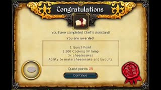 Runescape 3  Chefs Assistant Walkthrough [upl. by Olympium]