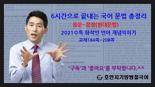 국어문법6시간으로 끝내는 국어 문법 총정리 음운체계변동품사형태소단어형성합성파생단어의미관계 외래어로마자표기법문장성분문장구조문법요소높임피동사동부정 [upl. by Barty]