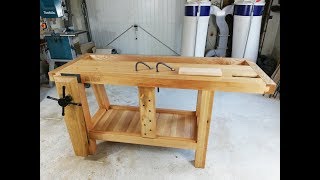 Massive woodwork workbench  Masywna strugnica stolarska [upl. by Imac526]