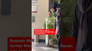 Rosmah Mansor seen at Malaysian courts as Najib seeks to serve remaining sentence under house arrest [upl. by Eiramadnil]