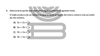 Pregunta 3 Matemáticas Guía EXACER COLBACH 2024 [upl. by Haerle104]