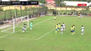 YOUNG APOSTLES VS ACCRA HEARTS OF OAK  LIVE  Ghana Premier League MD6 [upl. by Ariak520]