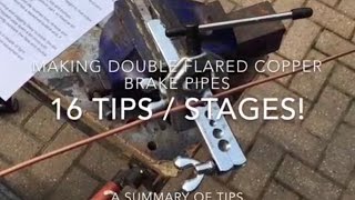 How to Make Brake Pipes 16 Tips  Stages [upl. by Reinal48]