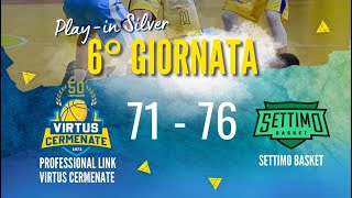 PROFESSIONAL LINK VIRTUS CERMENATE vs NUOVENERGIE SETTIMO 20042024 ore 2100 [upl. by Wolcott317]