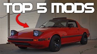 The Top 5 Modifications For First Gen Rx7s [upl. by Connett]