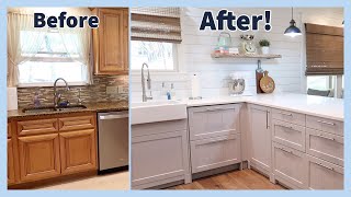 DIY Small Kitchen Remodel  Before and After Ikea Kitchen  90s Kitchen Extreme Makeover [upl. by Duhl76]