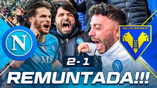 🍌 REMUNTADA NAPOLI 21 VERONA  LIVE REACTION NAPOLETANI AL MARADONA HD [upl. by Enitsirhc]