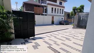 3 Panels Telescopic sliding gate [upl. by Sheeran420]