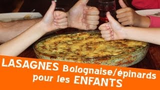 Recette lasagnes aux épinards maison [upl. by Kimitri]