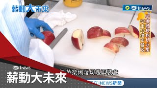 半導體規格切水果 切出20億年營收 全台唯一鳳梨削皮機 切入高空飛機餐 中國祭出水果禁令 創冷凍水果新生機｜主播 苑曉琬｜【薪動大未來】20240326｜三立iNEWS [upl. by Harbed]