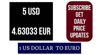 US DOLLAR TO EURO CURRENCY EXCHANGE RATES TODAY 29 October 2024 [upl. by Ollecram]