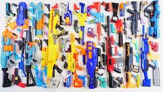 Collecting Tembakan 7 Sniper Rifles NERF AK47 GUN 2 X SHOT GUNS 3 M16 GUNS 5 NERF BLASTER GUN RPG [upl. by Areit8]