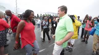 Mayor Tory and MPP Mitzie Hunter ance at the opening of the Toronto Caribbean Carniva [upl. by Amle80]