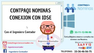 CONTPAQI NOMINAS CONEXION CON IDSE [upl. by Zadoc]