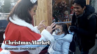 Christmas Market in Chamonix MontBlanc Perancis [upl. by Leahsim]