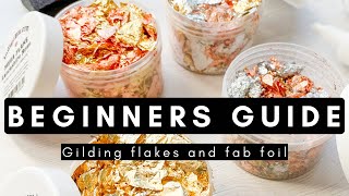 Beginners Guide How to use Gilding Flakes and Fab Foil  papercraft cardmaking gildingflakes [upl. by Enavi587]