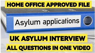 Uk Asylum Substantive BIG Interview All Questions And Answers  Uk Asylum interview questions [upl. by Tanberg318]