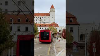 Beautiful Bratislava with trolleybus SOR TNS 12 [upl. by Qidas]