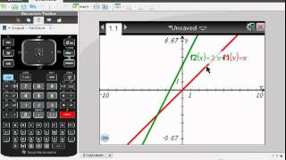 TINspire CX MiniTutorial Linear Graphs [upl. by Ettenel]