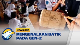 Antusias GenZ Belajar Membatik Menggunakan Canting  Newsline [upl. by Ibok]