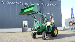 John Deere 3038E 4wd  0013 Draaiuren  Voorlader [upl. by Doubler]