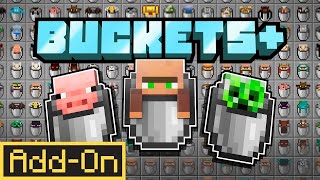 Buckets AddOn  Minecraft Marketplace Addon  Showcase [upl. by Pederson502]