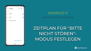 Zeitplan für quotBitte nicht störenquotModus festlegen Android 11 [upl. by Sivahc]