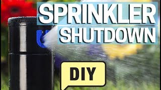 How to Winterize Sprinklers DIY Step by Step  Blowout the Pipes [upl. by Pritchett]