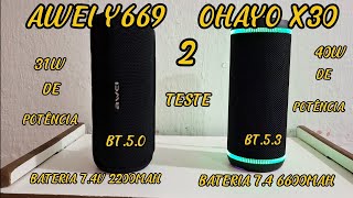 COMPARATIVO 2 AWEI Y669 VS OHAYO X30 [upl. by Blanca697]