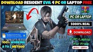 How to download resident evil 4 in pc free  resident evil 4 download pc [upl. by Yslek]