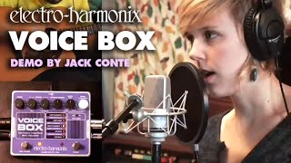 ElectroHarmonix Voice Box Vocal Harmony Machine  Vocoder EHX Pedal Demo by Jack Conte [upl. by Broeder89]