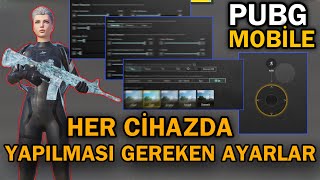 HERKESİN BİLMESİ GEREKEN O ÖNEMLİ AYARLAR 😱 OTOMTİK HS ATAN O HASSASİYETLER PUBG MOBİLE [upl. by Garris]