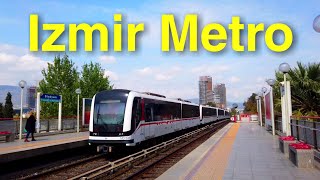 Walking in Izmir  Metro Stations in 3rd Wave of the Epidemic  Turkey 2021  4K 60fps [upl. by Hseham]