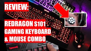 REVIEW Red Dragon S101 Gaming Keyboard Mouse Combo [upl. by Sissel44]