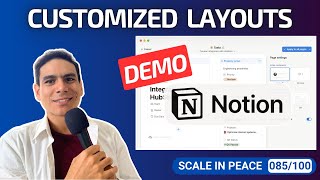 085100 Notion Customized Layouts Demo For Tasks Projects Events and Other Pages [upl. by Gifferd]