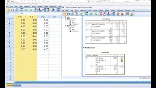 Computing a partial correlation in SPSS and what it means [upl. by Anyzratak]