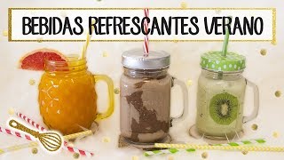 Bebidas refrescantes saludables y fáciles de hacer para verano [upl. by Raffaj]