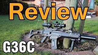 Ares G36c EBB Softair Review GsP Airsoft GERMAN [upl. by Nerhe358]