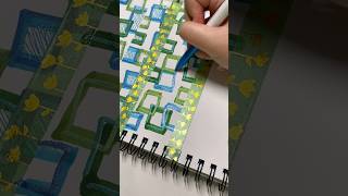 Satisfying ASMR Marker Sounds 🥳 Easy Sketchbook Doodles [upl. by Latia458]