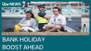 UK tourism hoping for Bank Holiday boost as weather warms up  ITV News [upl. by Tamaru]