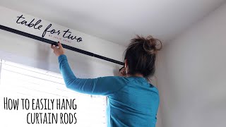 How To Easily Hang Curtain Rods [upl. by Aicelef]