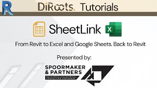 SheetLink  Revit Addin For Exporting Revit Data To amp From Excel  DiRoots [upl. by Cartwright]