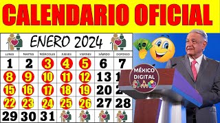 🔴🤑ESTE ES EL CALENDARIO OFICIAL DE PAGOS DE ENERO 2024 PENSIÓN BIENESTAR DE LOS ADULTOS MAYORES🤑🔴 [upl. by Doralia]