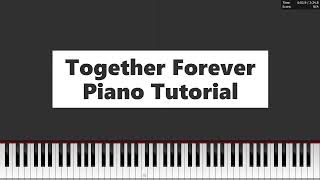 Together Forever Rick Astley  Piano Tutorial 🎹 [upl. by Enaed]