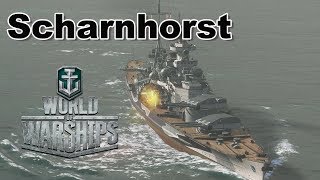 World of Warships Scharnhorst Heroic Defense [upl. by Negris13]